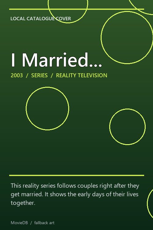 I Married... poster