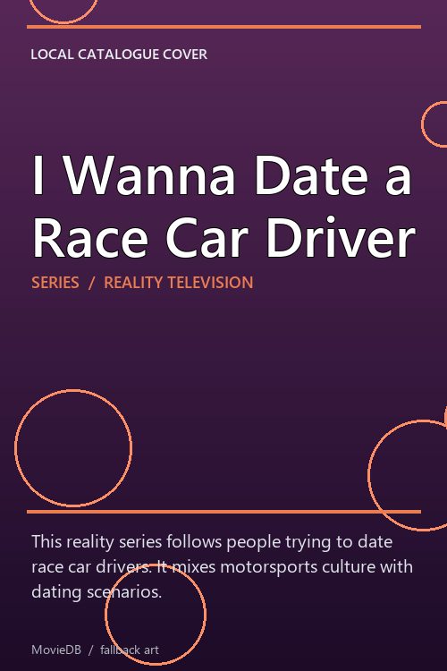 I Wanna Date a Race Car Driver poster