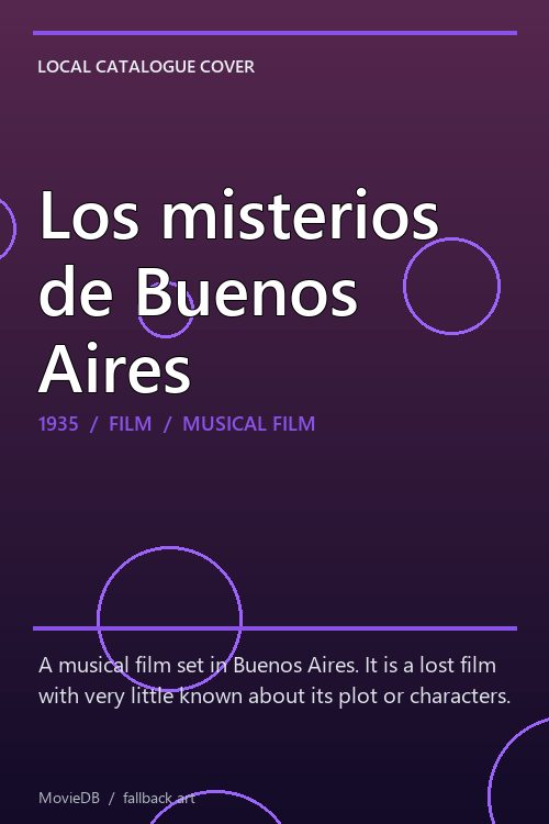 Los misterios de Buenos Aires poster