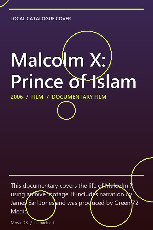 Malcolm X: Prince of Islam poster