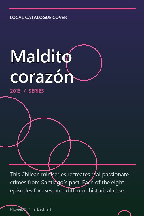 Maldito corazón poster