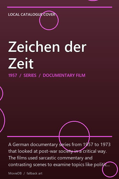 Zeichen der Zeit poster