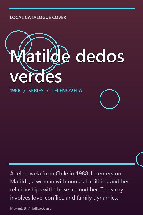 Matilde dedos verdes poster
