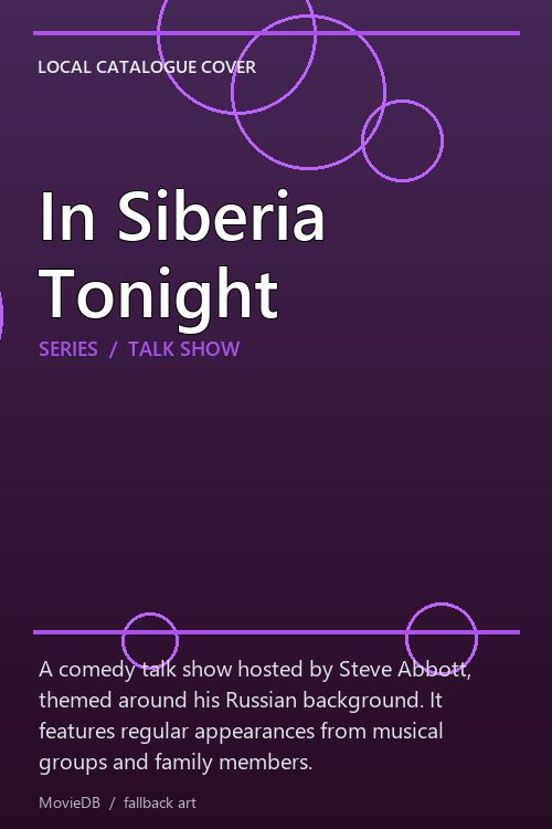 In Siberia Tonight poster