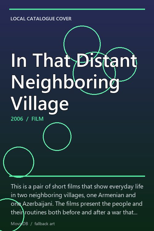 In That Distant Neighboring Village poster