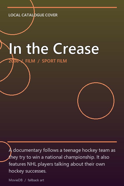 In the Crease poster