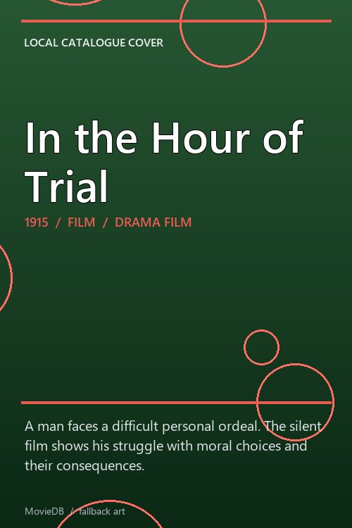 In the Hour of Trial poster