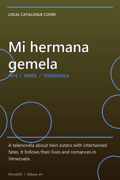 Mi hermana gemela poster