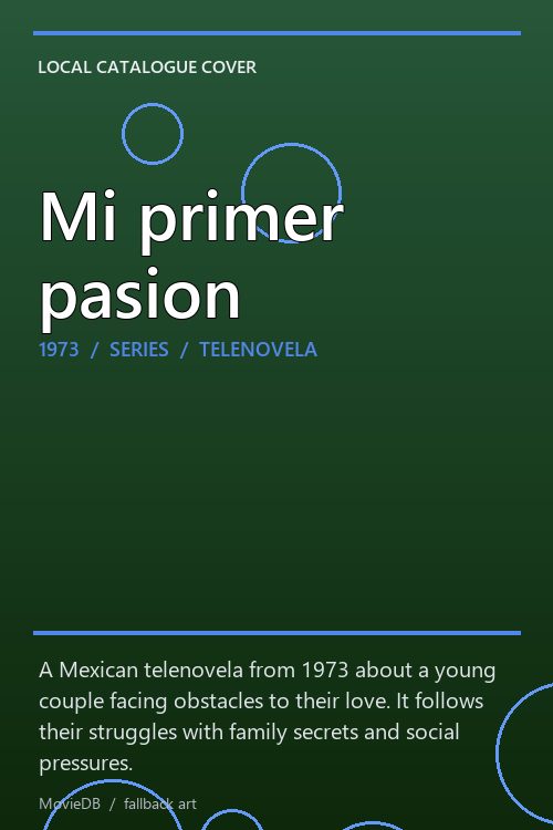 Mi primer pasion poster