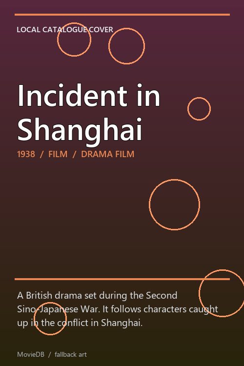 Incident in Shanghai poster