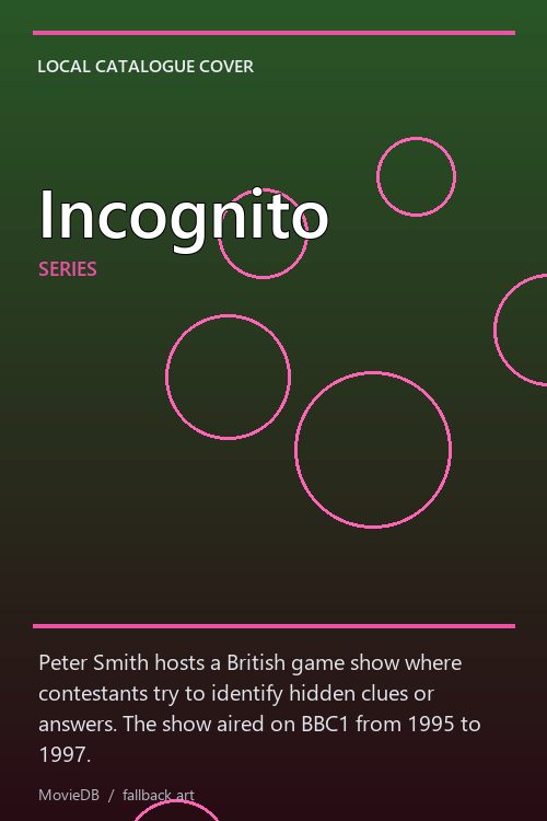 Incognito poster