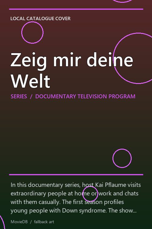 Zeig mir deine Welt poster
