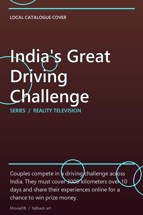 India's Great Driving Challenge poster