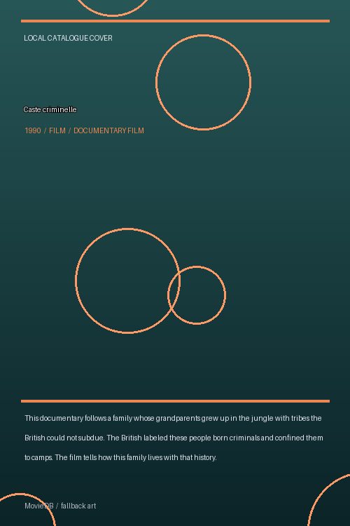Caste criminelle poster