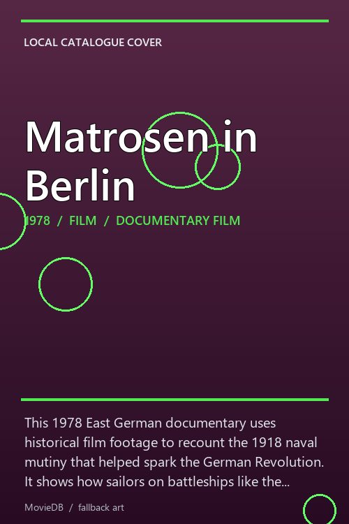 Matrosen in Berlin poster