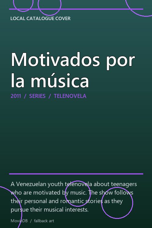 Motivados por la música poster