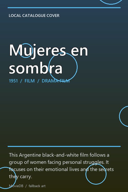 Mujeres en sombra poster