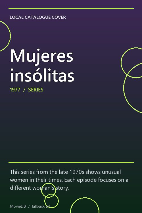 Mujeres insólitas poster