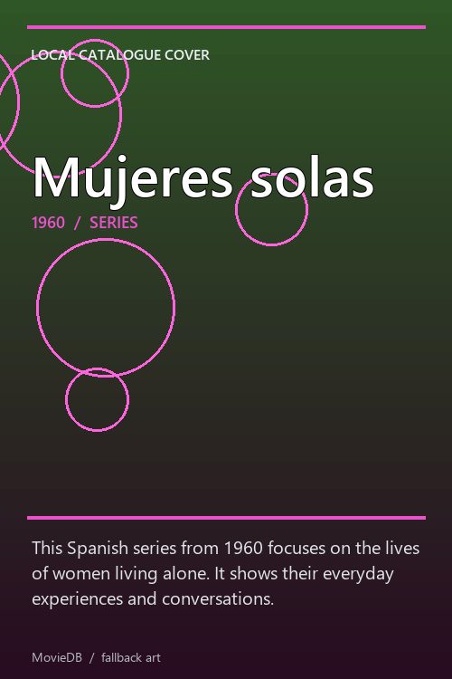 Mujeres solas poster