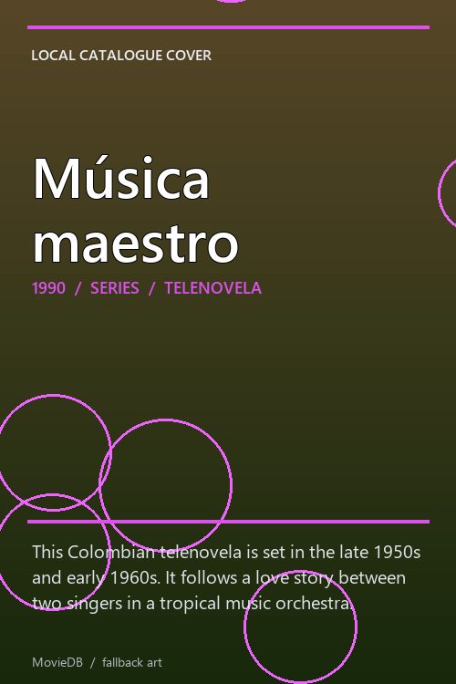 Música maestro poster