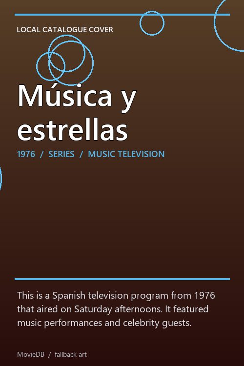 Música y estrellas poster