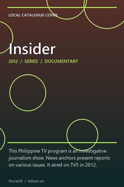 Insider poster