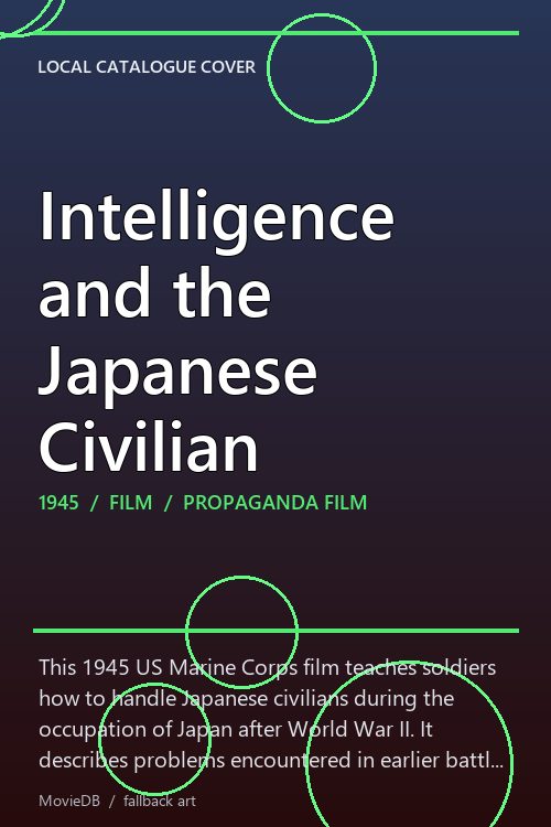 Intelligence and the Japanese Civilian poster