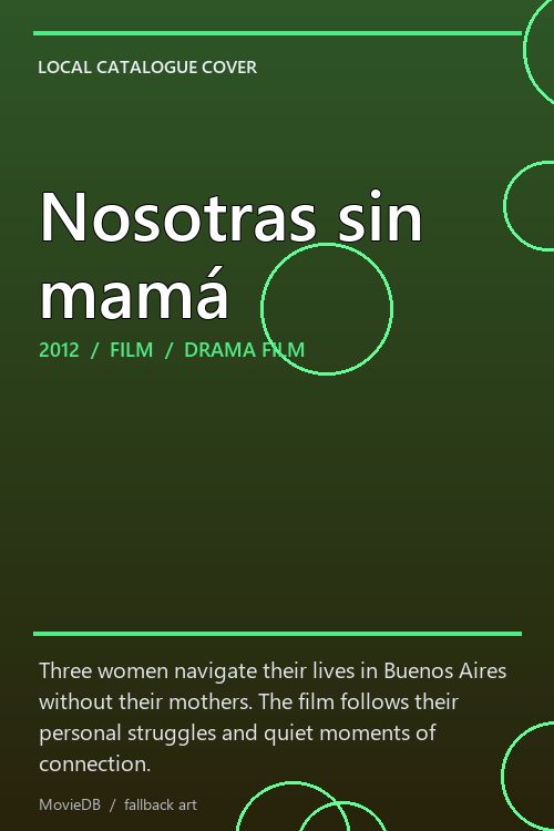 Nosotras sin mamá poster