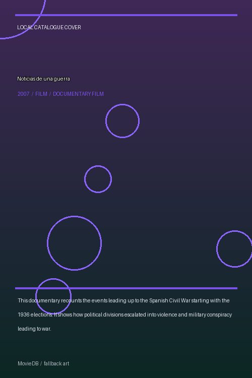 Noticias de una guerra poster