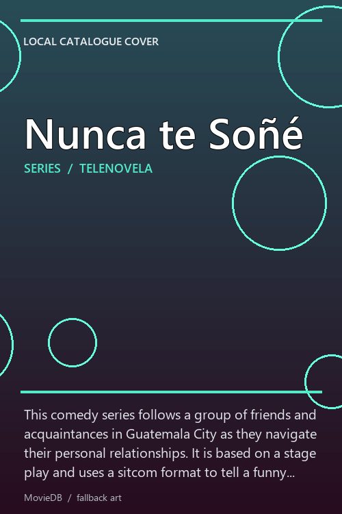 Nunca te Soñé poster