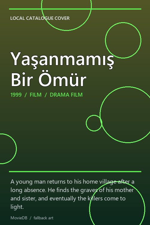 Yaşanmamış Bir Ömür poster