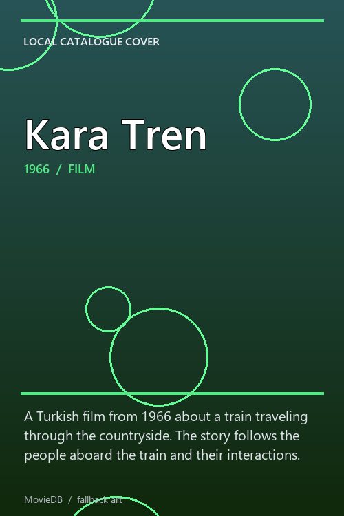 Kara Tren poster
