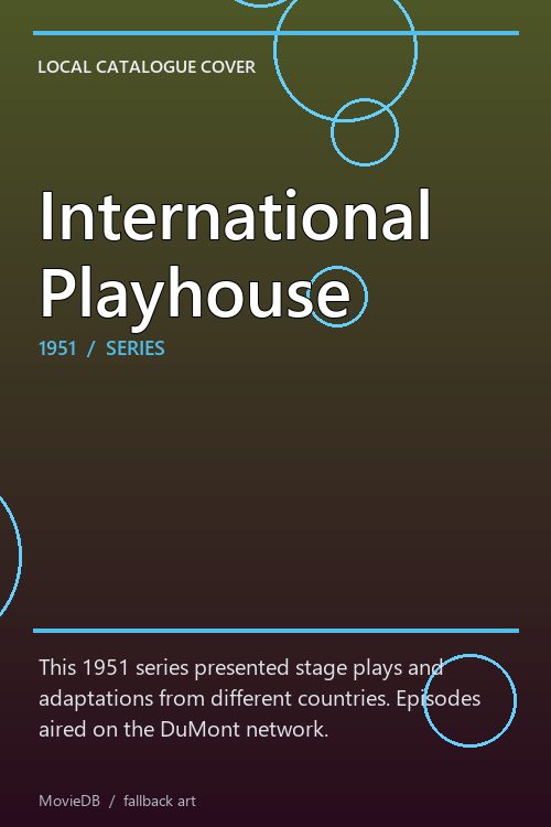 International Playhouse poster