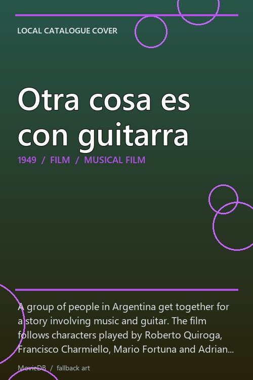 Otra cosa es con guitarra poster
