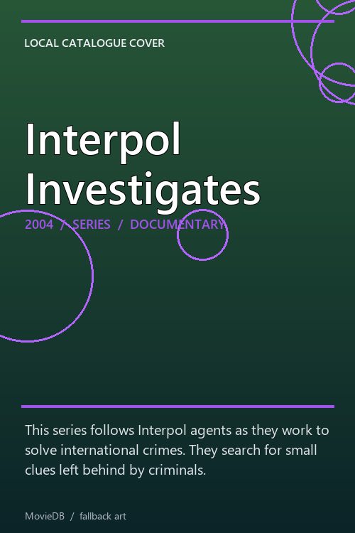Interpol Investigates poster