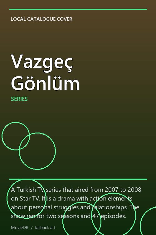 Vazgeç Gönlüm poster