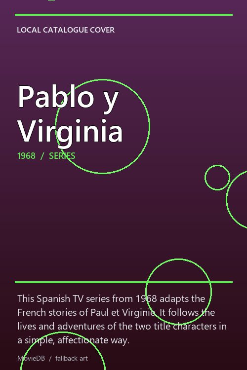 Pablo y Virginia poster
