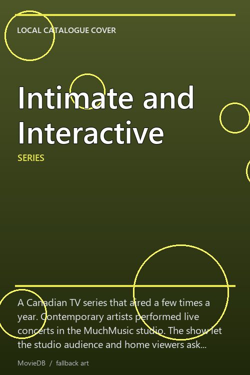 Intimate and Interactive poster