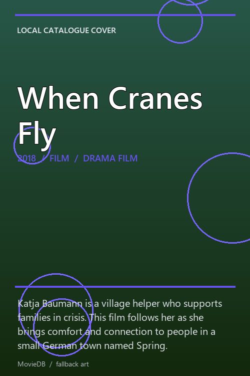When Cranes Fly poster