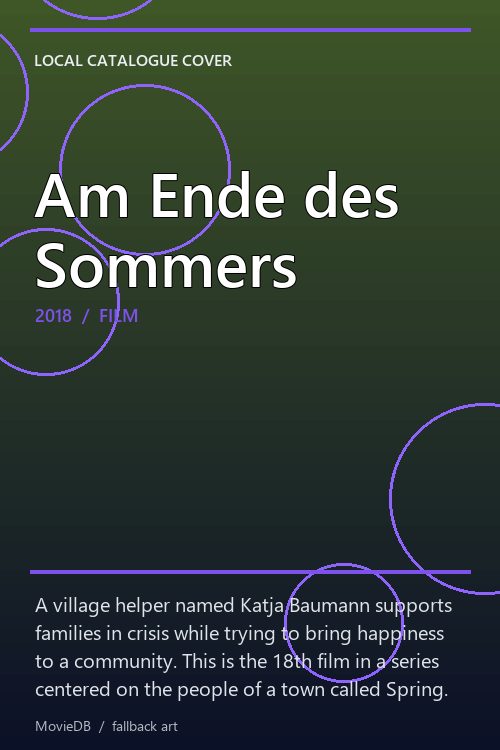 Am Ende des Sommers poster