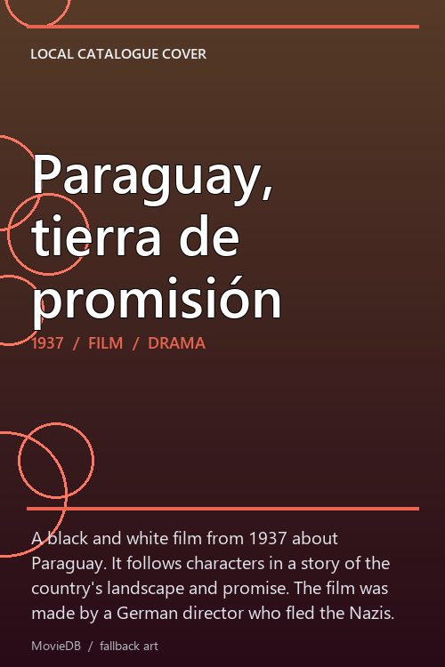 Paraguay, tierra de promisión poster