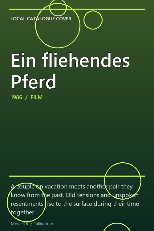 Ein fliehendes Pferd poster