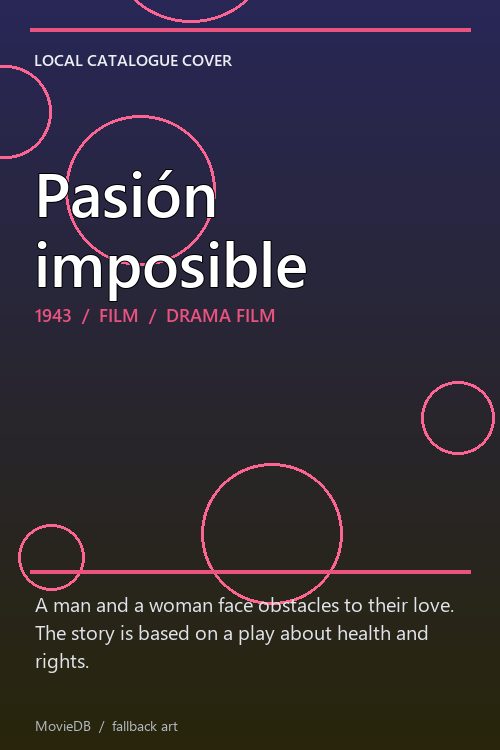 Pasión imposible poster