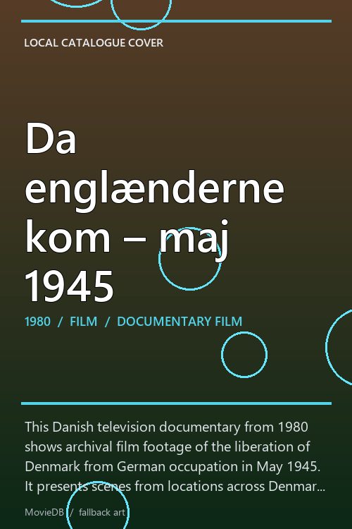 Da englænderne kom – maj 1945 poster