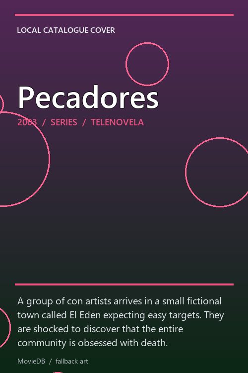 Pecadores poster