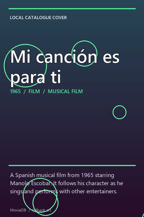 Mi canción es para ti poster
