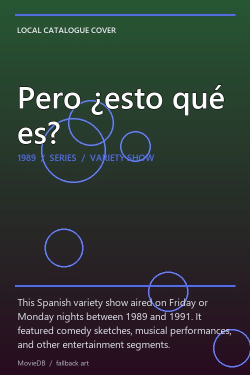Pero ¿esto qué es? poster