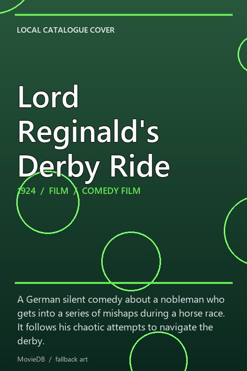Lord Reginald's Derby Ride poster