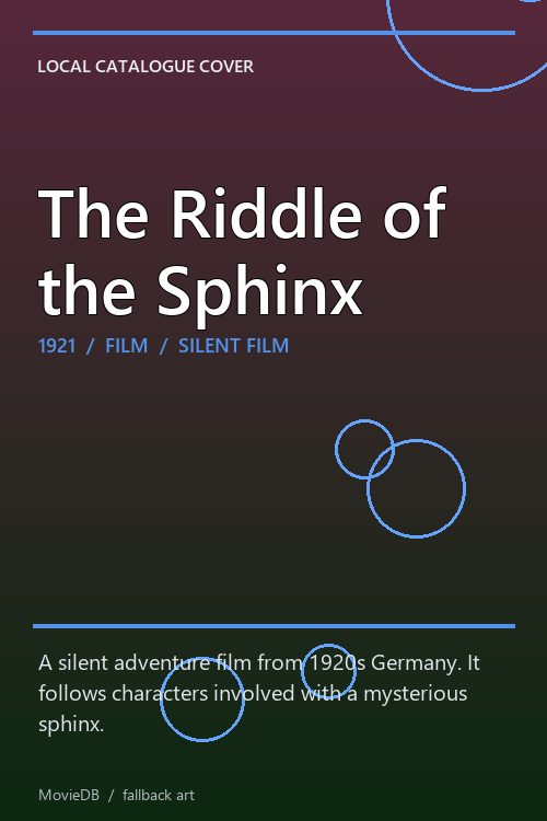 The Riddle of the Sphinx poster