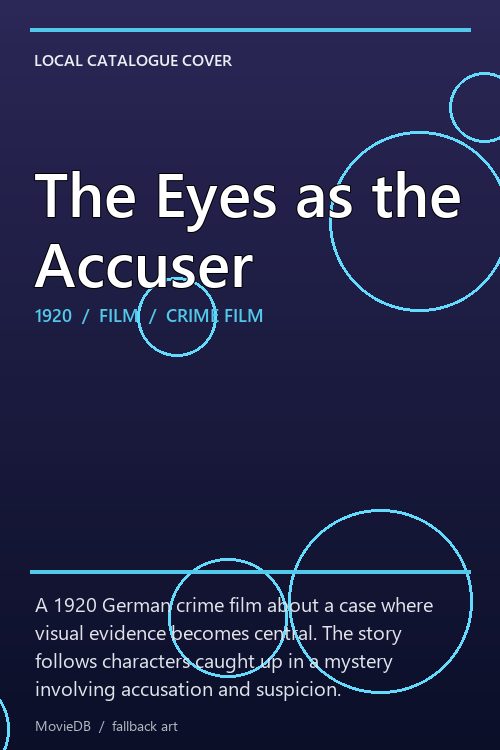 The Eyes as the Accuser poster